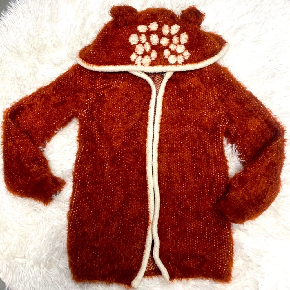 SOLD - Like New Girls OshKosh Adorable Fawn Sweater 4T